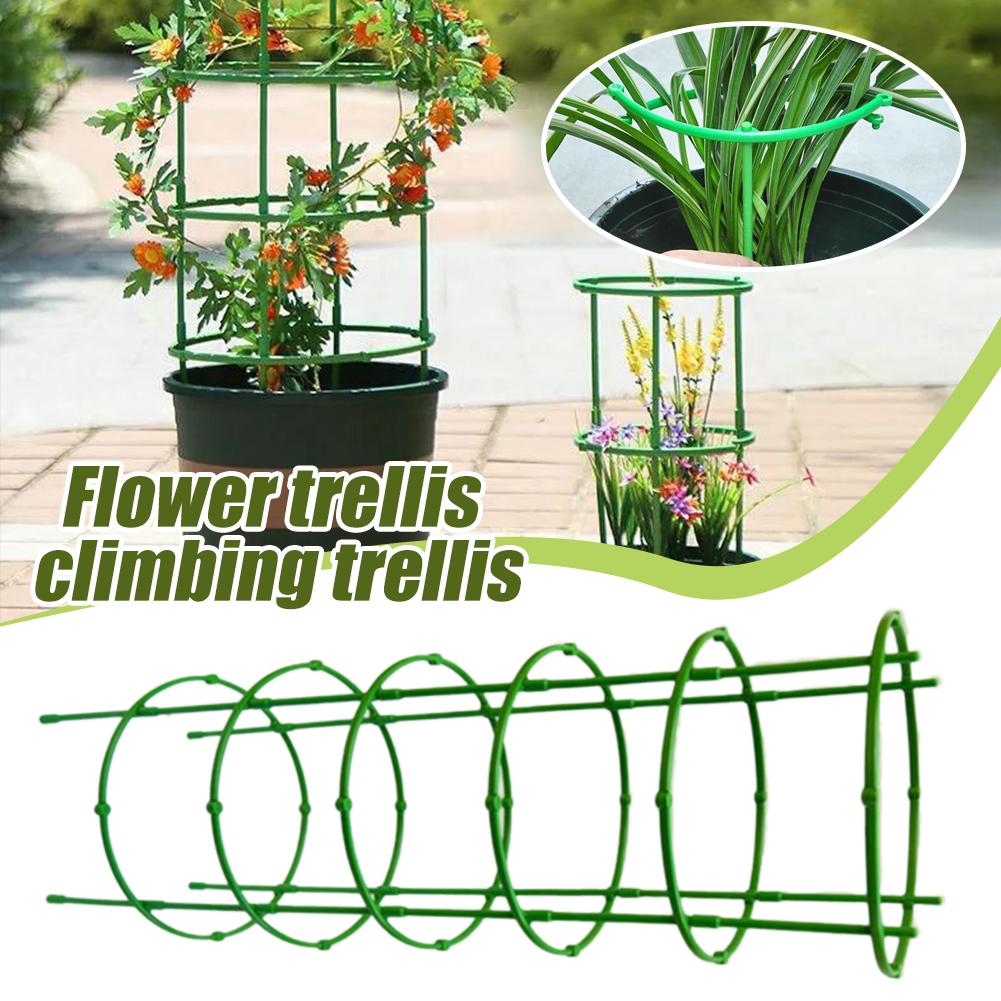 Florist Supp - Tomato Cages Trellis Plastic Column Vine