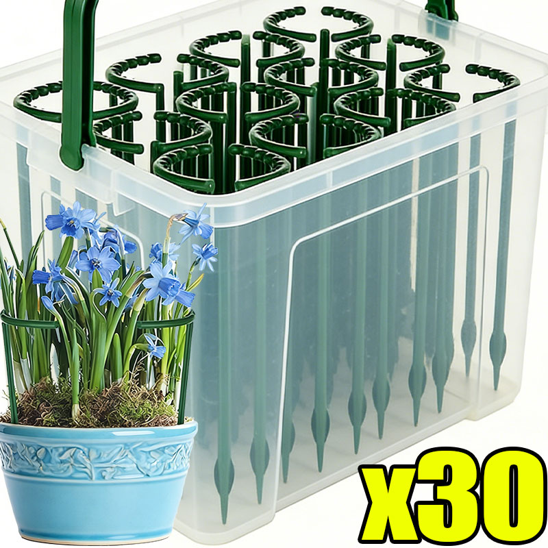 Florist Supp - 30-1PCS Plastic Plant Support Semicircle Pile