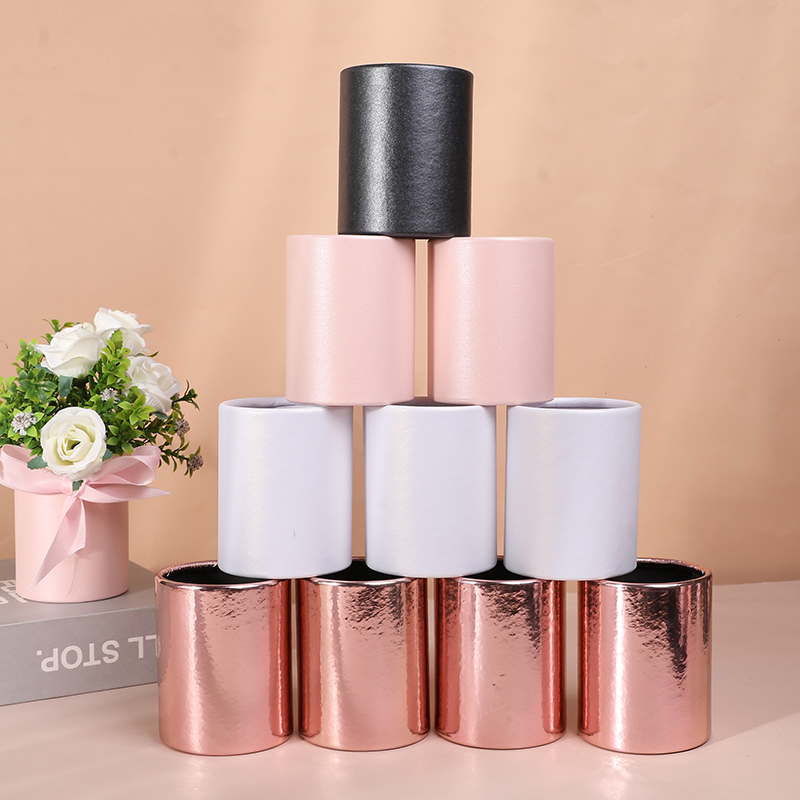 4pcs Mini Round Flower Box Gif - Florist Supply Paper ulasan dan harga