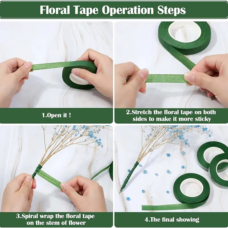 20Yards Green Bouquet Floral T - Florist Supply Paper ulasan dan harga
