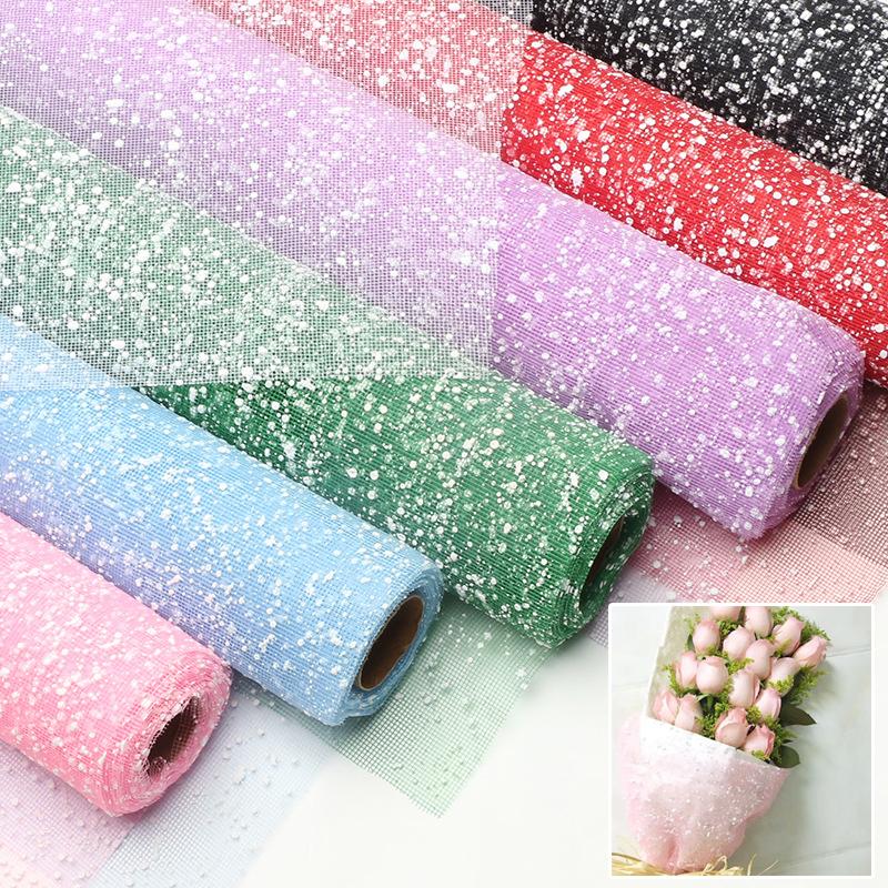Snowflake Yarn Wrapping Mesh P - Florist Supply Paper ulasan dan harga