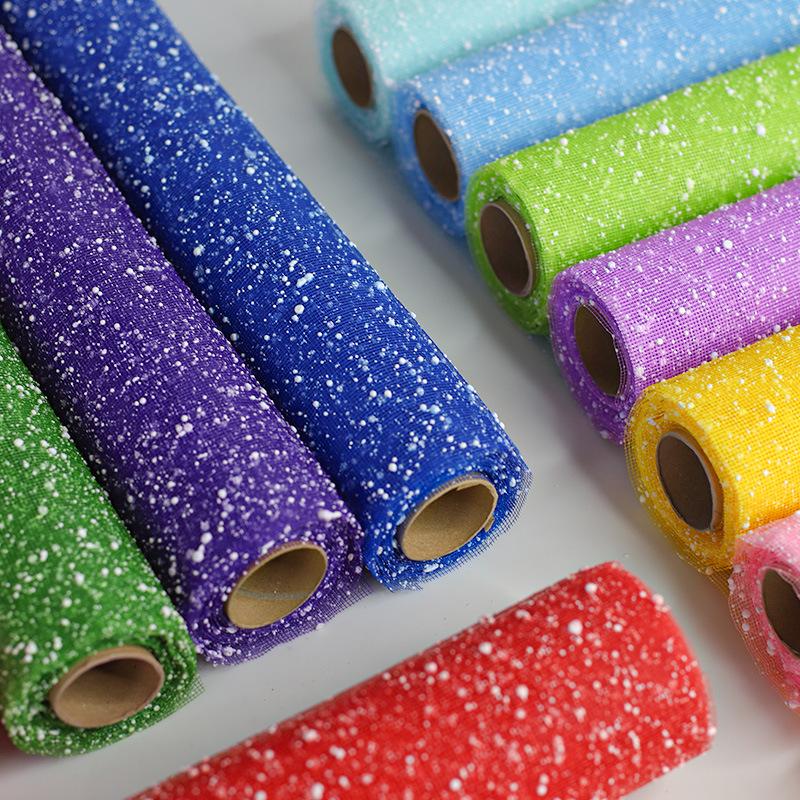 Snowflake Yarn Wrapping Mesh P - Florist Supply Paper ulasan dan harga
