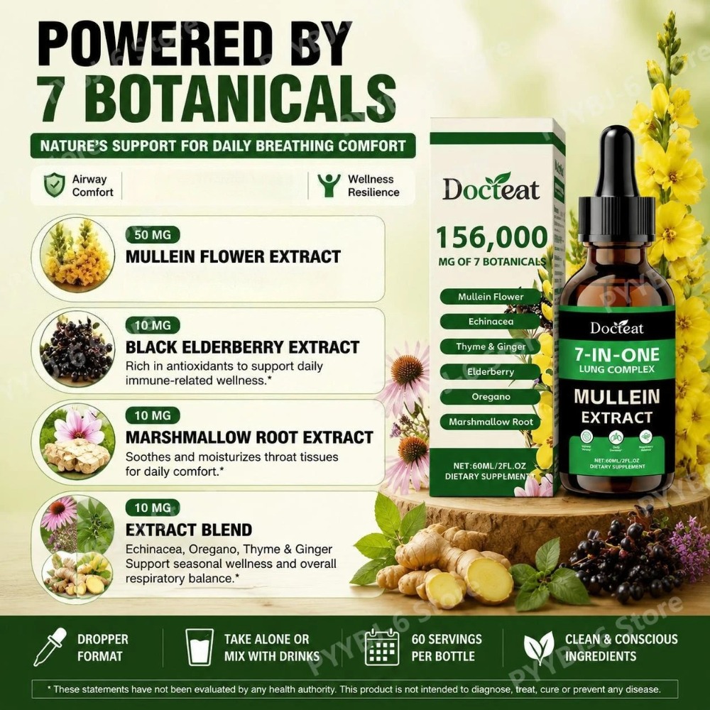Docteat 7-in-1 Mullein Extract - Florist Supp ulasan dan harga