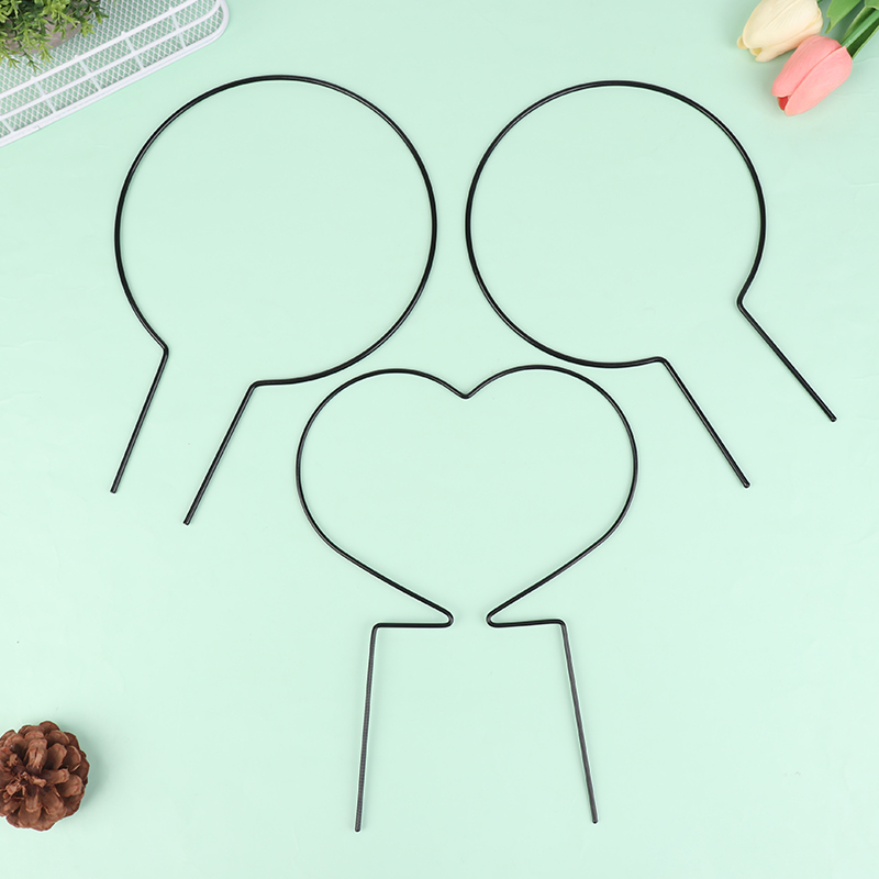 2Pcs Iron Heart-Shaped Garden  - Florist Supp ulasan dan harga