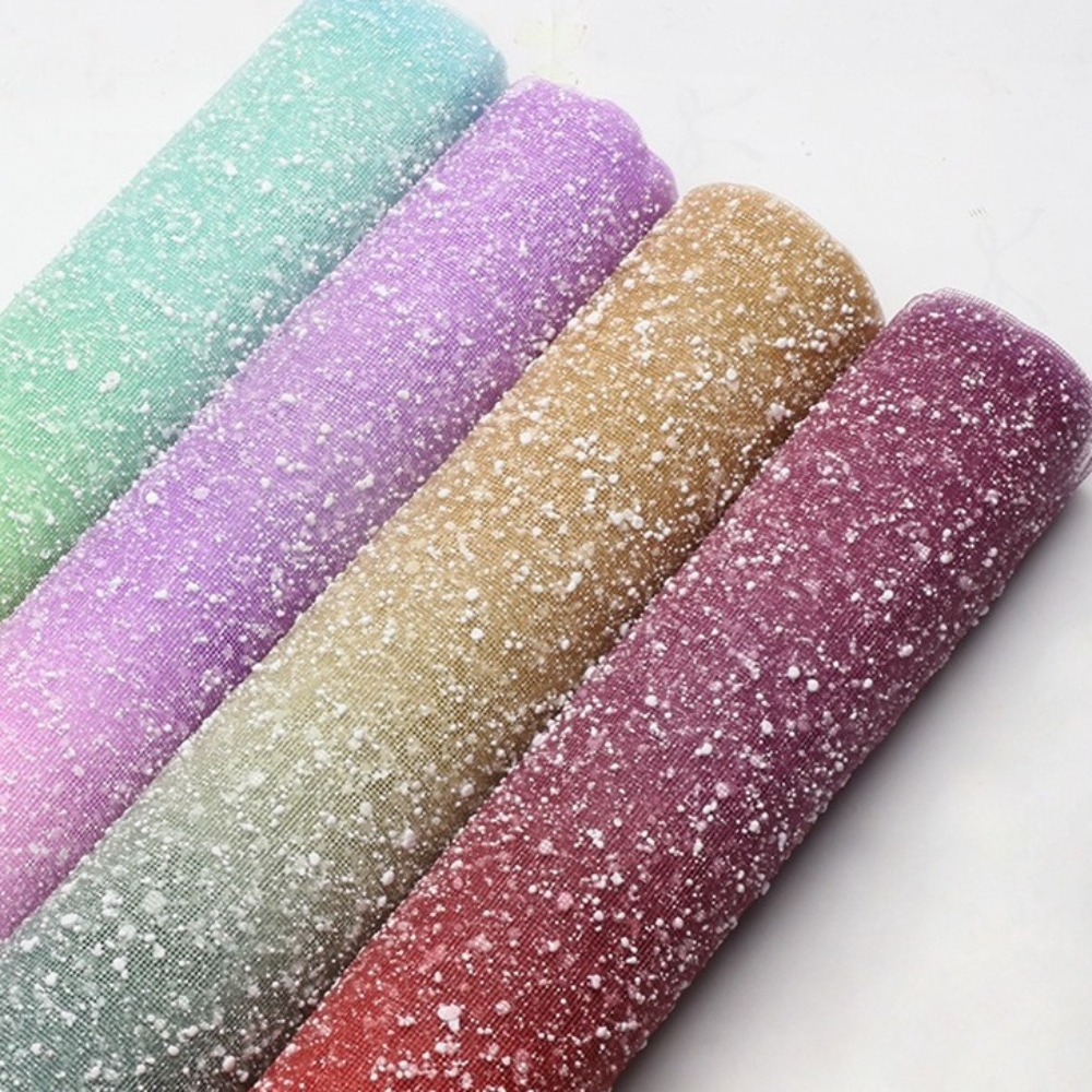Gradient Snow Dot Yarn Mesh Pa - Florist Supply Paper ulasan dan harga