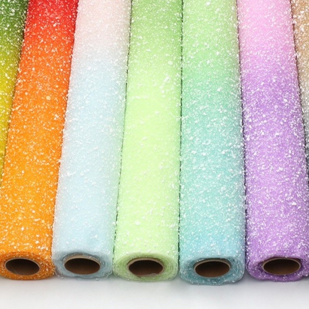 Gradient Snow Dot Yarn Mesh Pa - Florist Supply Paper ulasan dan harga