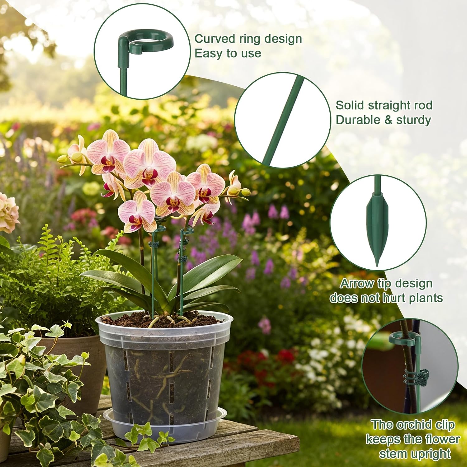 5/10pcs Plant Support Stakes P - Florist Supp ulasan dan harga