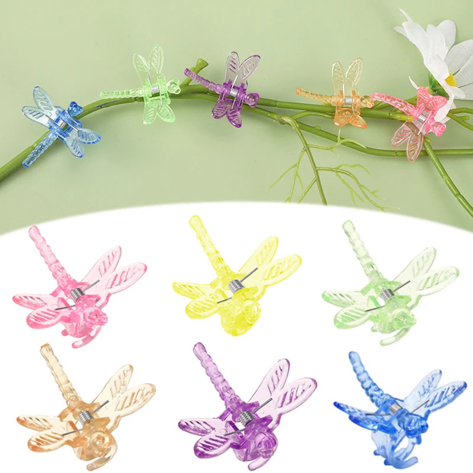100pcs Plant Orchid Clips Tran - Florist Supp ulasan dan harga